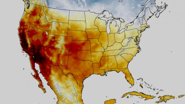 Heatwave captured by GEOS5