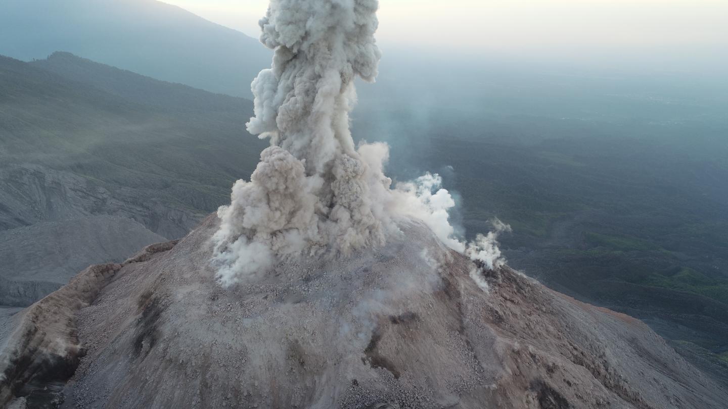 The Santa Maria volcano in Guatemala