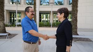 Emmanuel Urquieta Ordonez with Dr. Deborah German