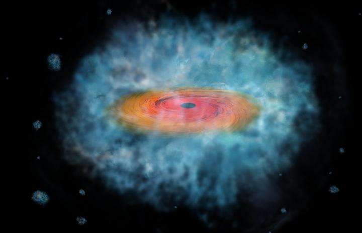Artist's Impression of Supermassive Black Hole Seed