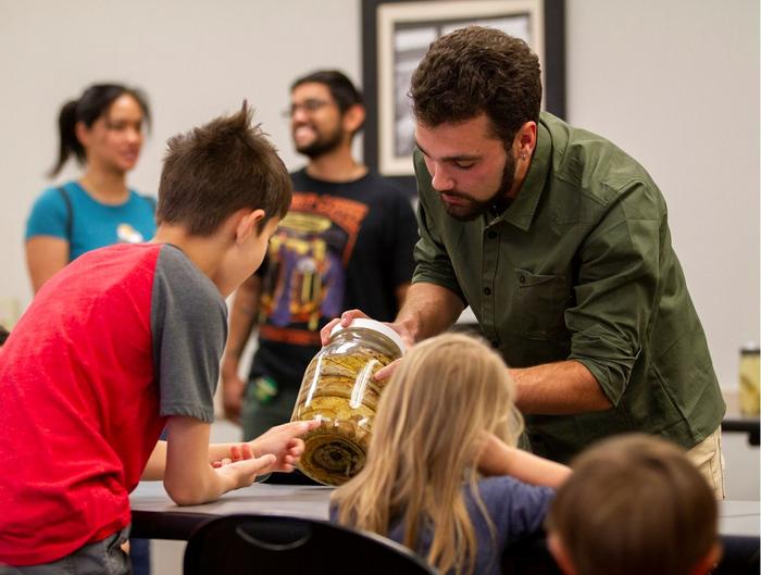 Gregory Pandelis, collections manager of UT Arlington’s Amphibian and Reptile Diversity Research Center
