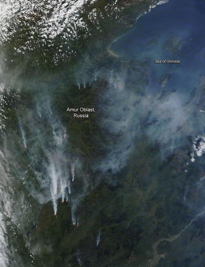 Fires in Far Eastern Russia