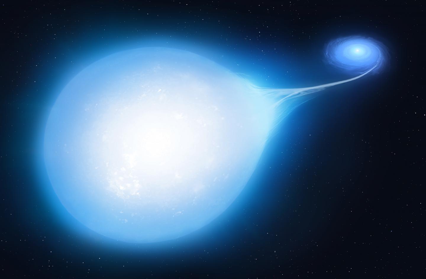 Artist's impression of the HD265435 system at around 30 million years from now