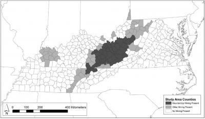 Mountaintop Mining Map