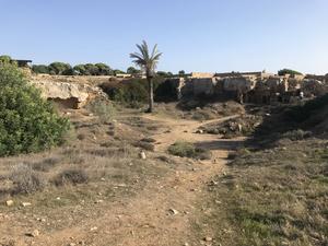 One small part of the celebrated Hellenistic tomb complex near Paphos, Tomb of the Kings – a World Heritage Site