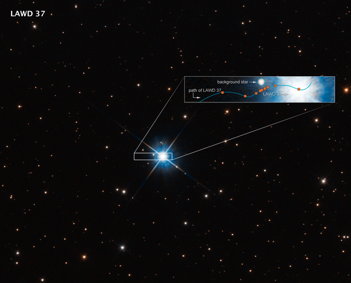 Astronomers observe light bending around an isolated white dwarf