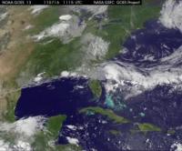 GOES-13 Movie Shows Tropical Storm Bret Forming