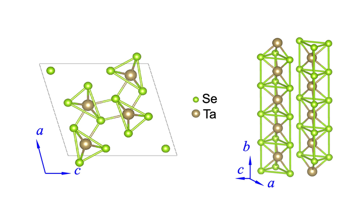 Structure of  TaSe3