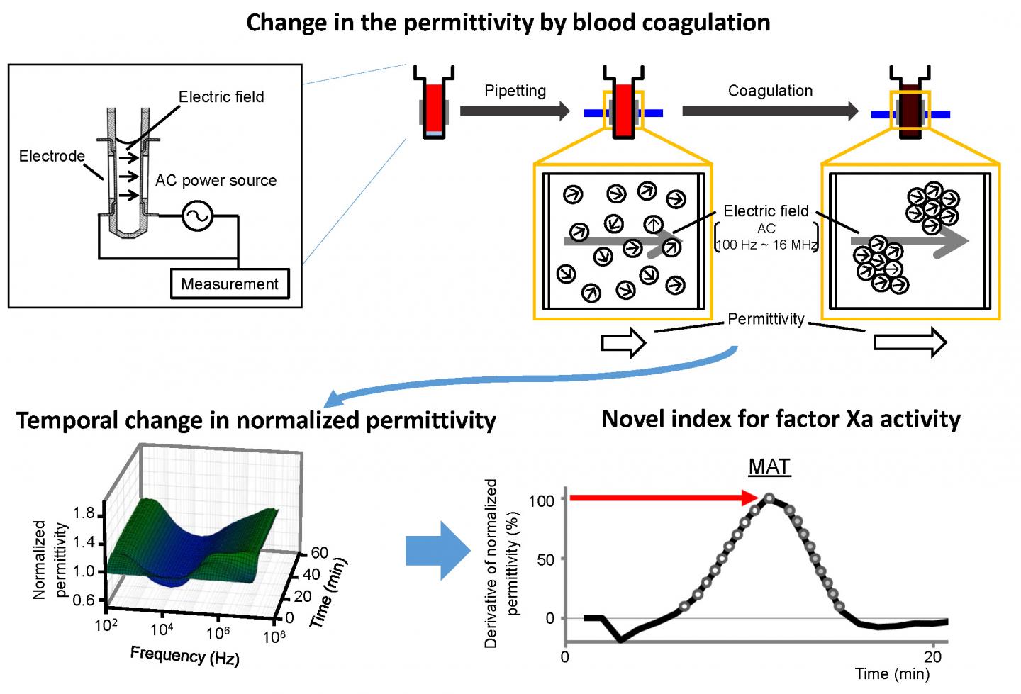 Figure 1. The principle of the measurement of blood coagulability and the index for factor Xa activity