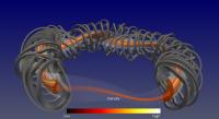 Turbulence calculation with the GENE-3D code for Wendelstein 7-X