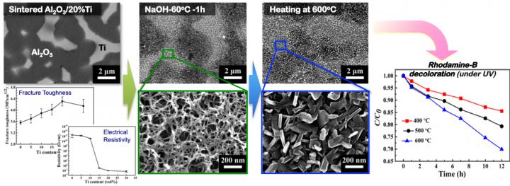 Figure Structure of Ti-dispered AI203 Composites