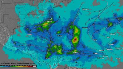NASA's TRMM Satellite Reveals 2012 Hurricane Season Rainfall (1 of 2)