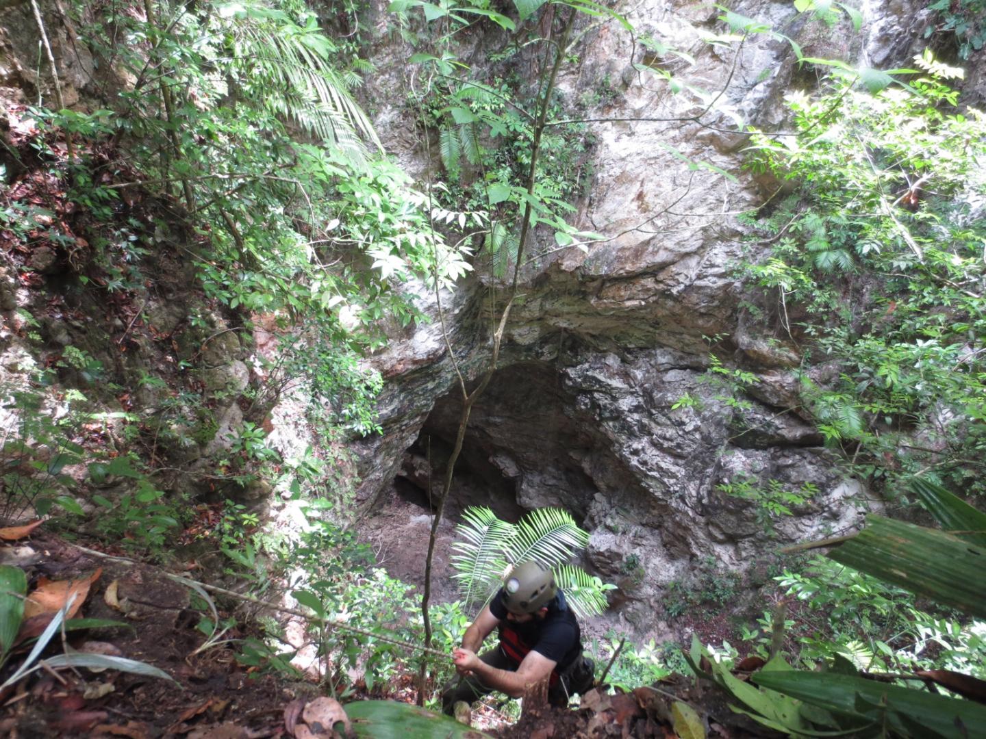 Rapelling into Sinkhole