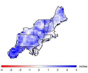 Extreme precipitation change