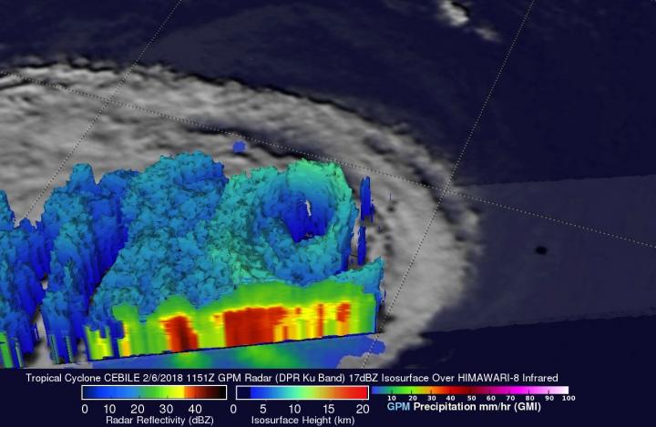 GPM 3-D Image of Cebile