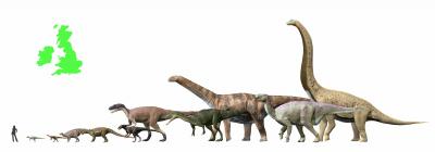 British Dinosaurs Drawn to Scale