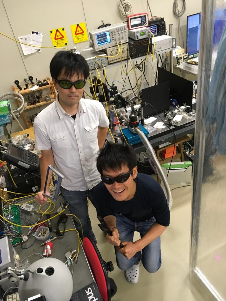 Dr. Kazuyuki Takeda and Dr. Koji Usami, Kyoto University