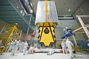 Webb  inside NASA Goddard’s largest clean room