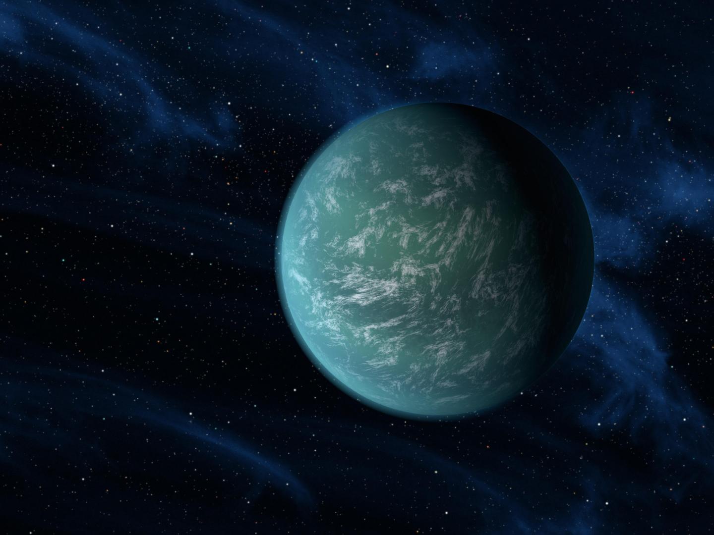 Artist's Depiction of Exoplanet Kepler 22b