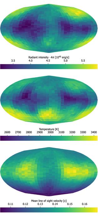 Result of the kilonova 3D simulation