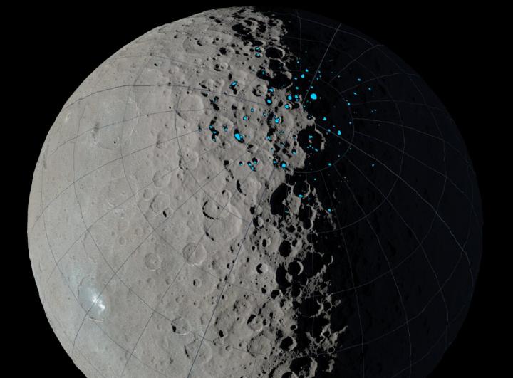 Shadowed Craters on Ceres