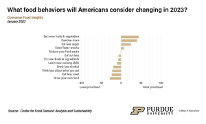 What food behaviors will Americans consider changing in 2023?