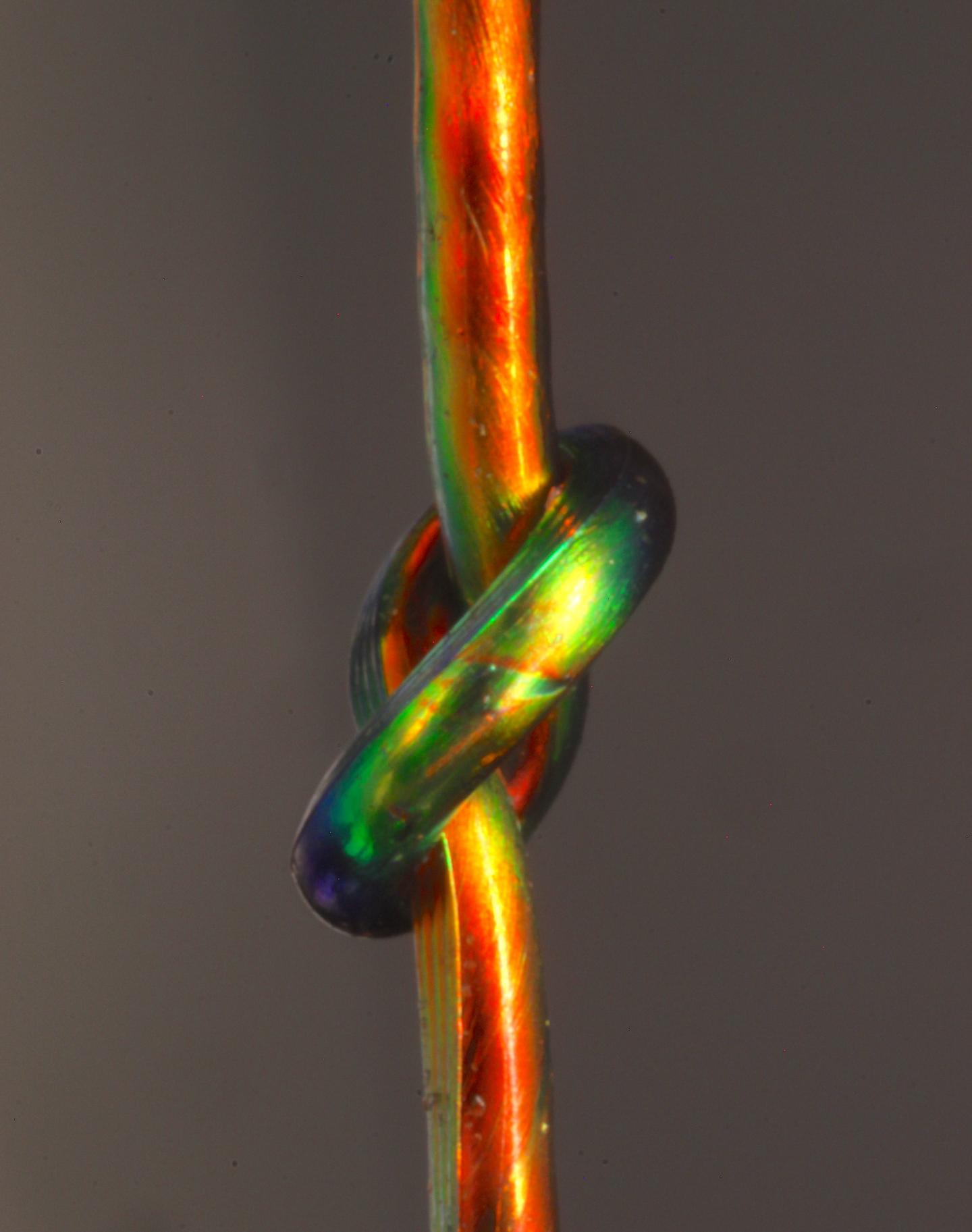 Color-Changing Fiber and Theory Reveal Fundamental Mystery of Knots (4 of 12)