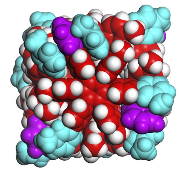 Model of Hexaphenylbenzene Nanocube Molecular Structure