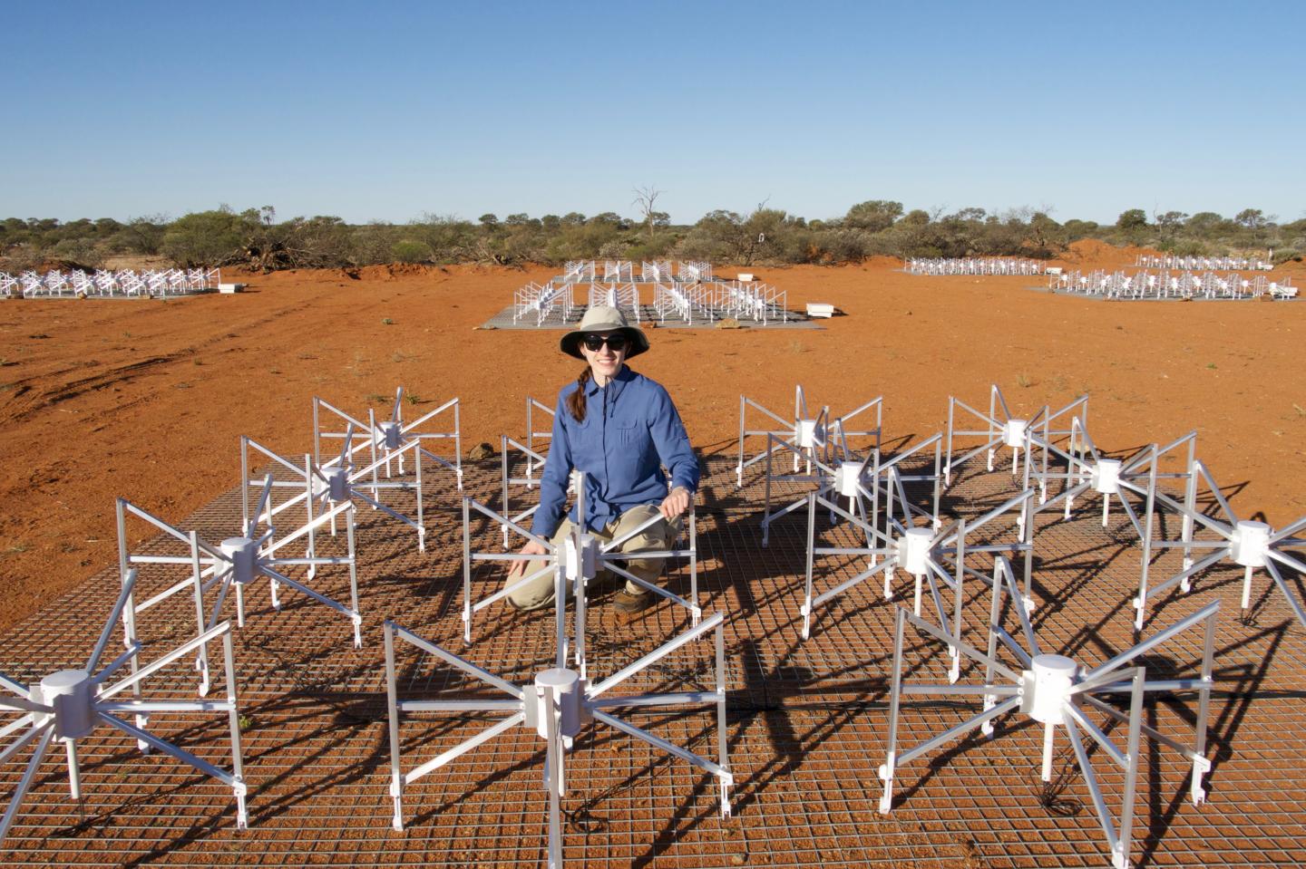 Dr Nichole Barry at The Murchison Widefield Array (MWA)