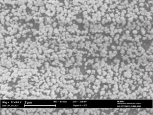Nano-particles made up of mercury and sulphur