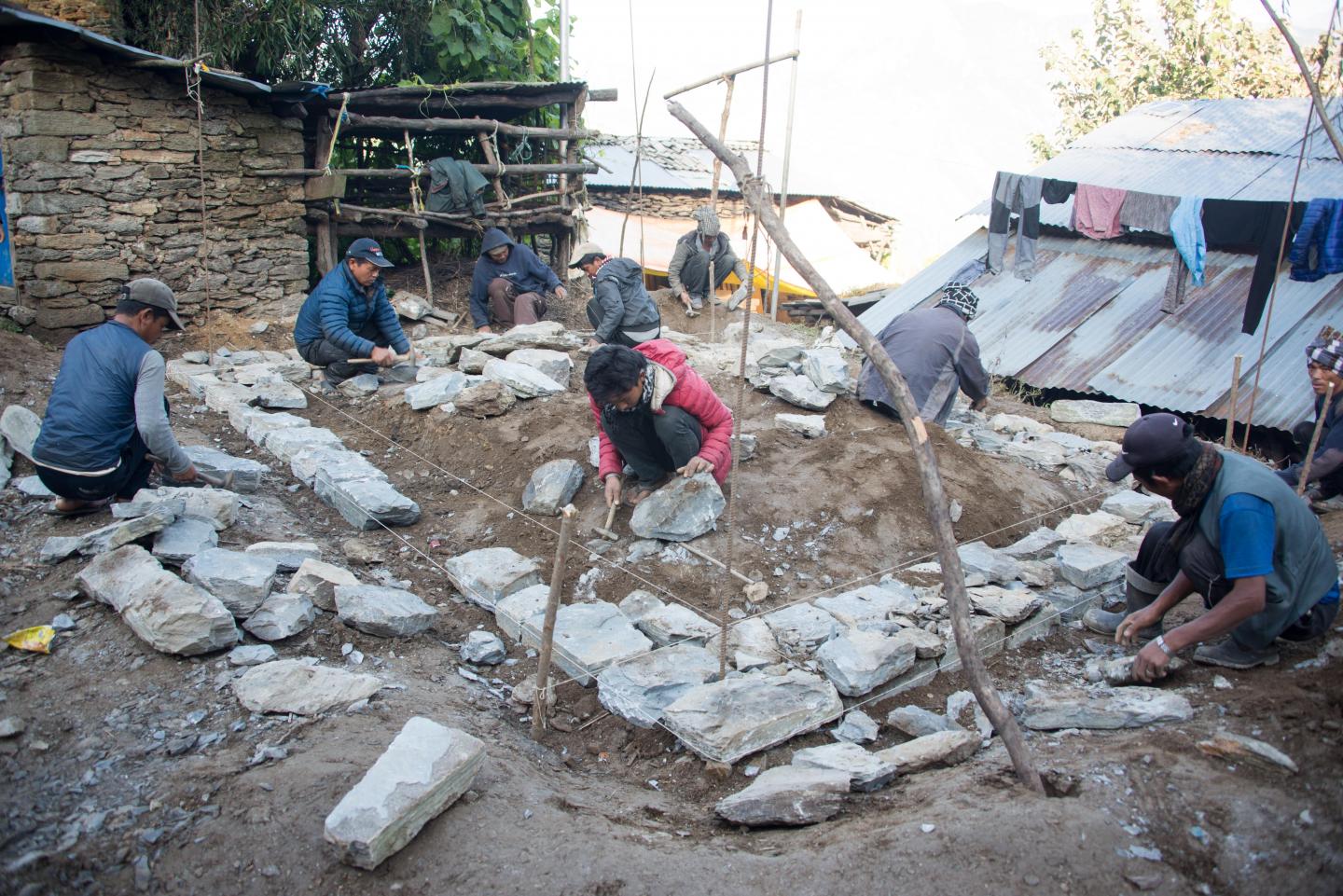 Nepalese Residents Rebuild after 2015 Earthquake