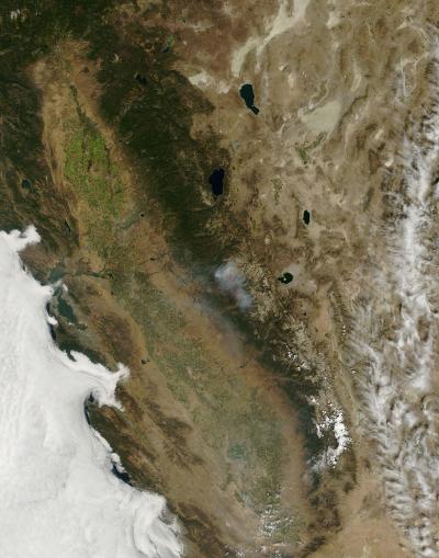 Terra Image of Rim Fire Sept. 11, 2013
