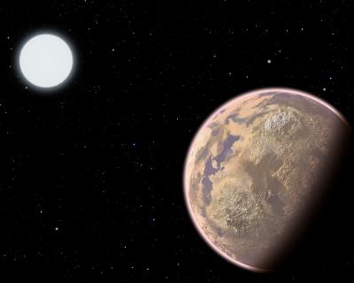 Artist's Conception of a Polluted Earth-like Exoplanet