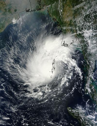 NASA Catches Tropical Cyclone Lehar Over the Andaman Islands