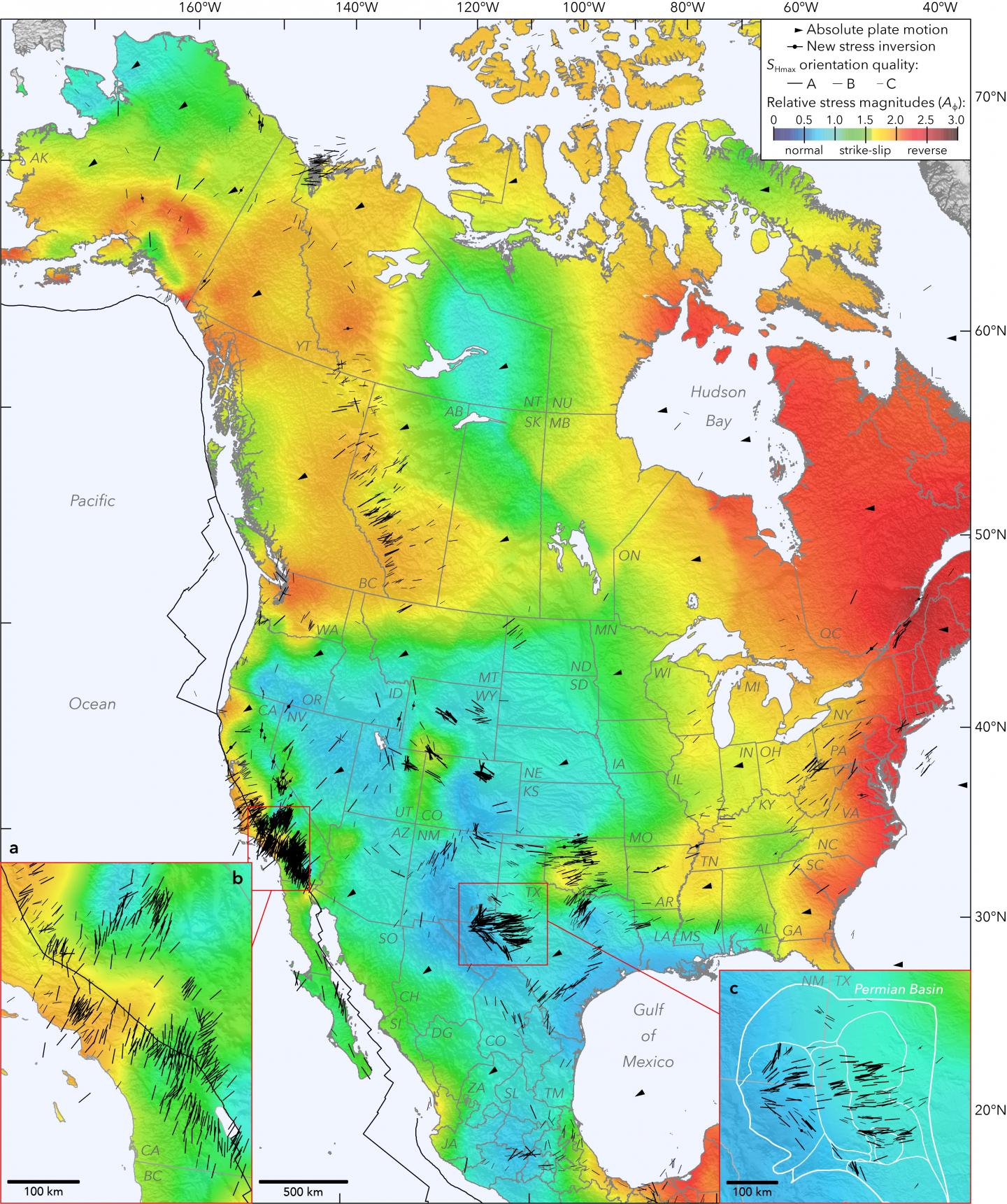 earthquake map