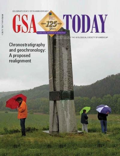 March 2013 <i>GSA Today</i> cover