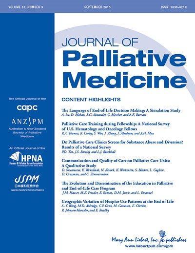 <i>Journal of Palliative Medicine</i> 