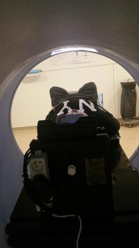 Child Watches a Movie While Undergoing Radiotherapy Treatment (3 of 3)