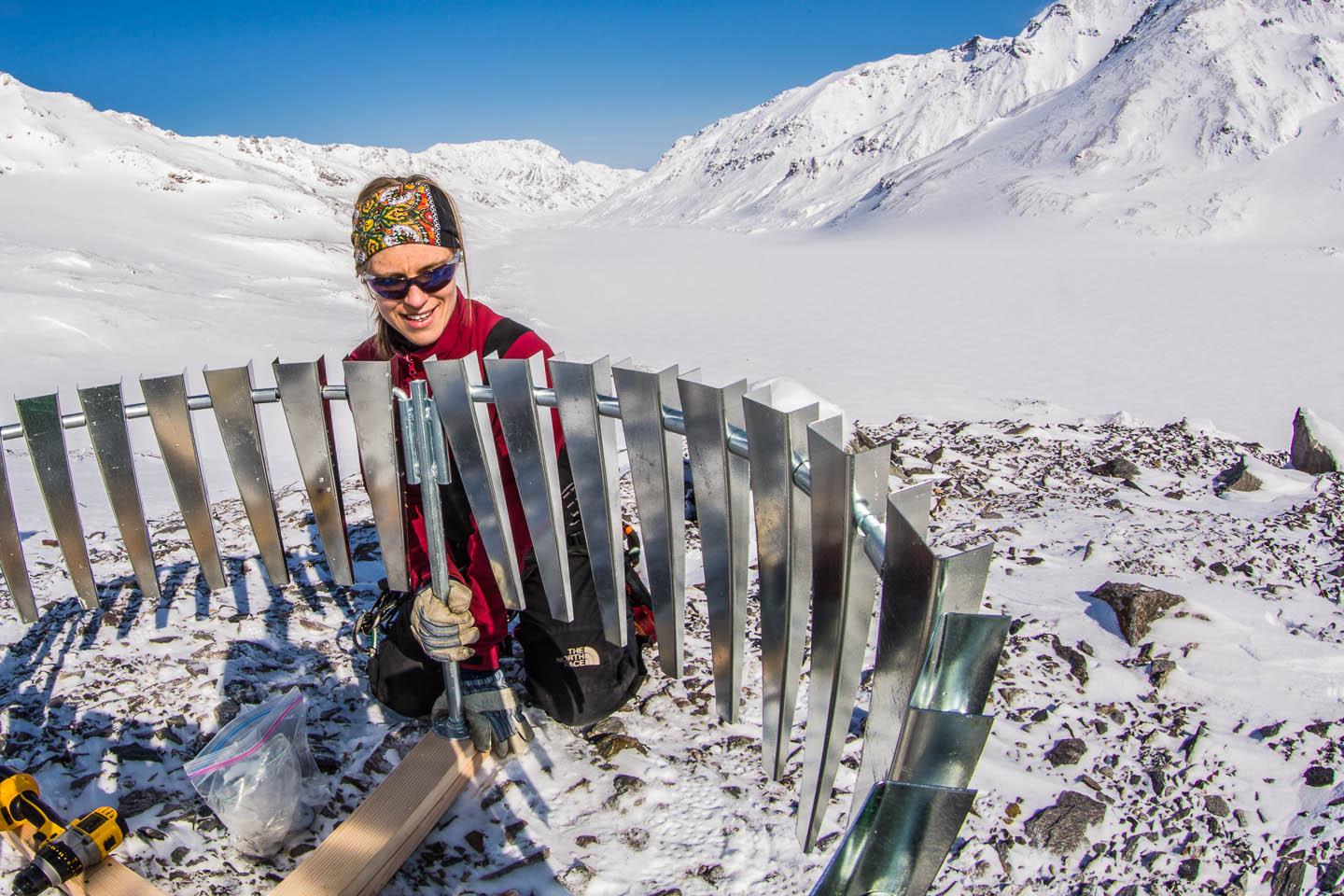 Protecting a Rain Gauge on Jarvis Glacier