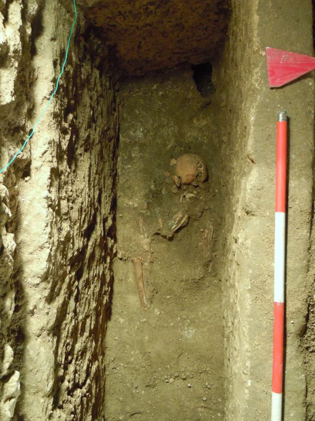 Human remains excavated from a Roman cemetery in Syracuse, Sicily