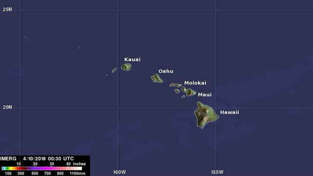 IMERG Rainfall Accumulation Video over Hawaii