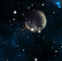 Composite Image of CTB 1 Supernova Remnant and Glowing Trail from Pulsar J0002+6216