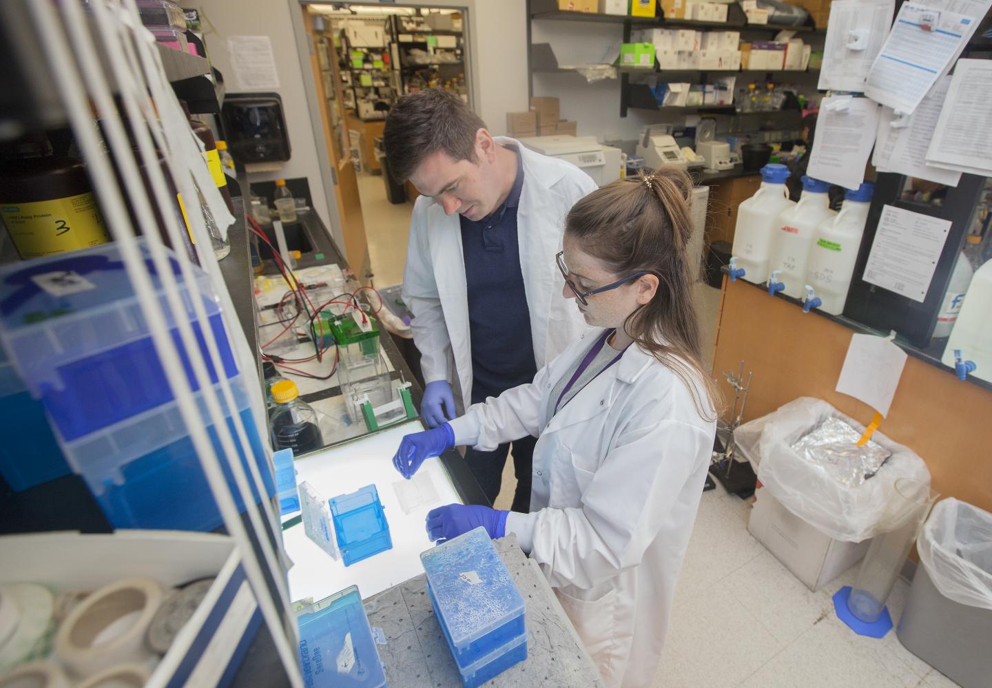 Dr. Shaun Olsen and Katelyn Williams of the Medical University of South Carolina