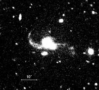 Optical Image of Binary Quasar SDSS J1254+0846 (Black Sky)