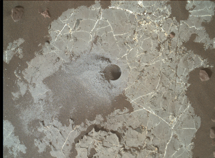 Mars Highfield drill hole made by NASA’s Curiosity rover