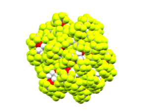 representation of the nanocluster