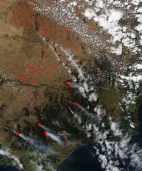 Fires in Victoria, Australia March 2015