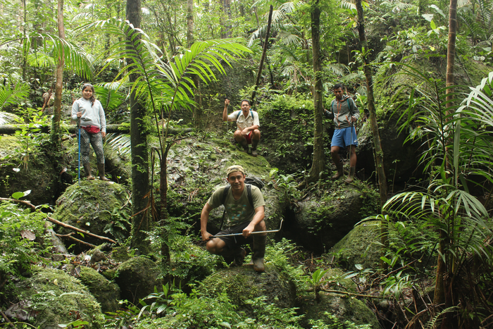 Part of the team in the field