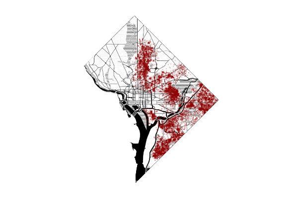 Gunshots in Washington D.C., 2010-2012