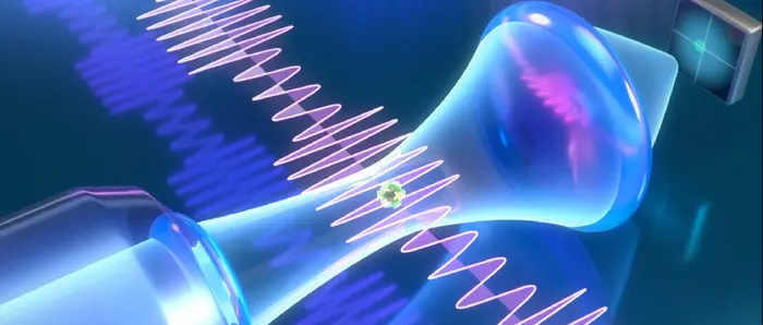 Electric field signal communication based on optically levitated nanoantennas